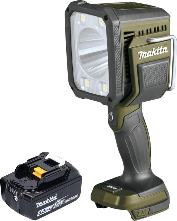 Makita DML 812 T1 Rechargeable hand-held spotlight 18 V 1250 lm LED Olive Green Outdoor Adventure special (1250 lm)