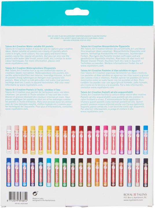 Actual product image Talens Water soluble oil pastel set X36 (Multicoloured, 36 x)