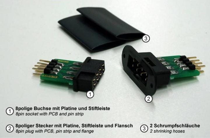Hacker Tragflächensteckverbinder 8polig
