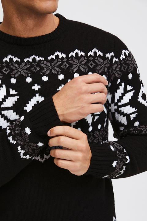Immagine prodotto Solid Norwig Maglione In Maglia Grossa Pullover Maglieria Da Uomo Con Girocollo (M)