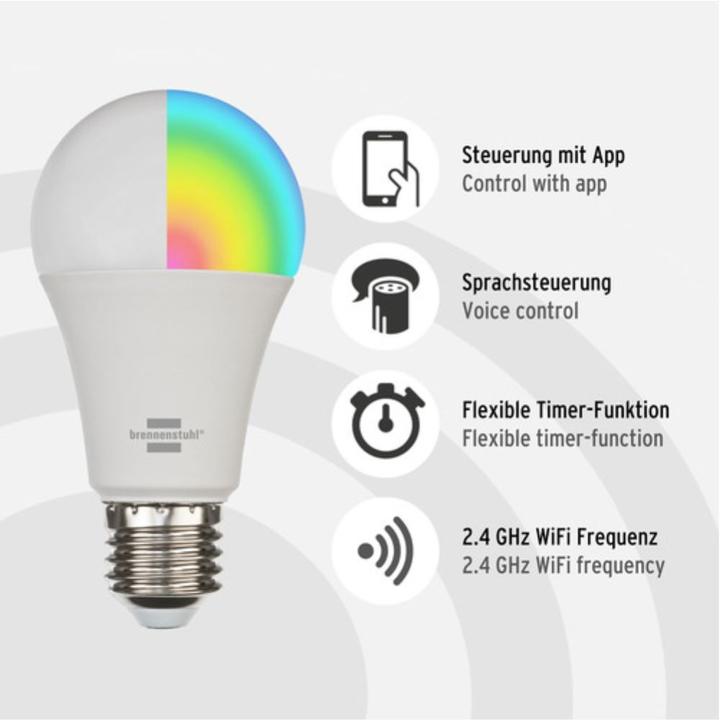 Energie-Label Brennenstuhl SB 810 (E27, 9 W, 810 lm, 1 x, F)