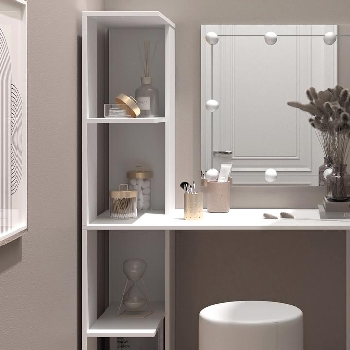 Produktbild Vicco Tower mit Hocker und Beleuchtung (122.5 x 55.5 x 76 cm)
