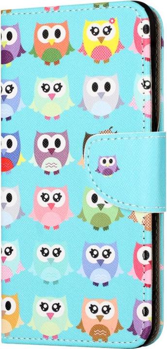 Produktbild Ueli Express iPhone 15 Pro Max Buch Etui Tasche mit Kartenfach Eulen (Apple iPhone 15 Pro Max)