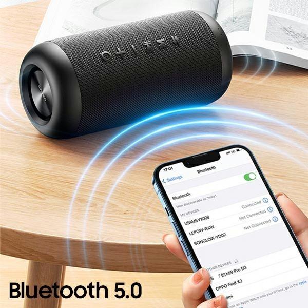 Actual product image Usams US-YX008 speaker black (8 h, Rechargeable battery operated)