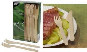 Produktbild Papstar Holz-Gabeln pure (100 x)