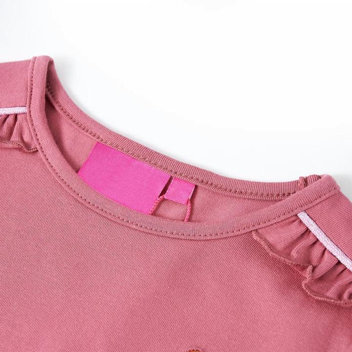 Immagine prodotto VidaXL Camicia da bambino a maniche lunghe rosa lampone 104,Materiale: 95 (104)