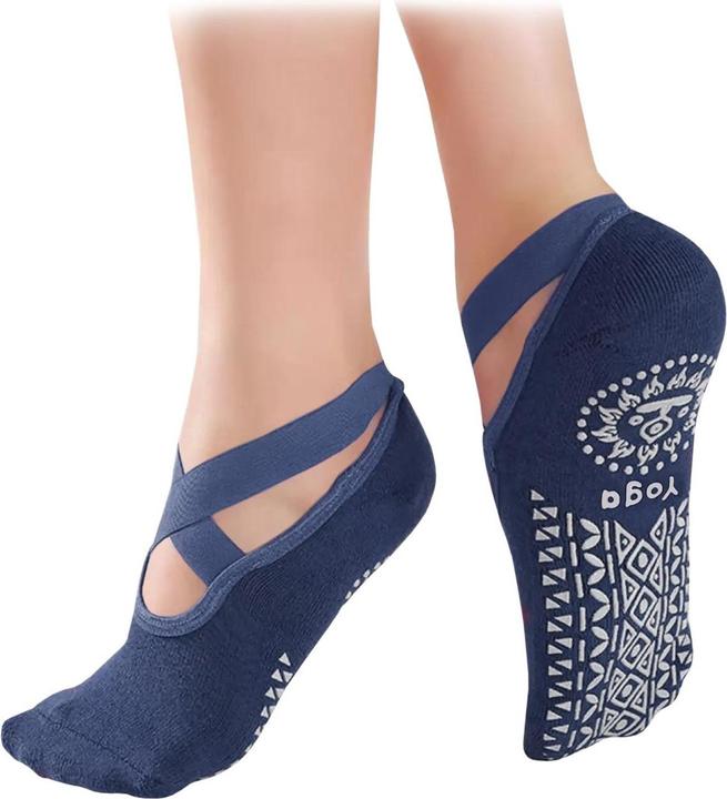 JTI Yoga-Socken im Knöchelmodell - Blau (One Size)