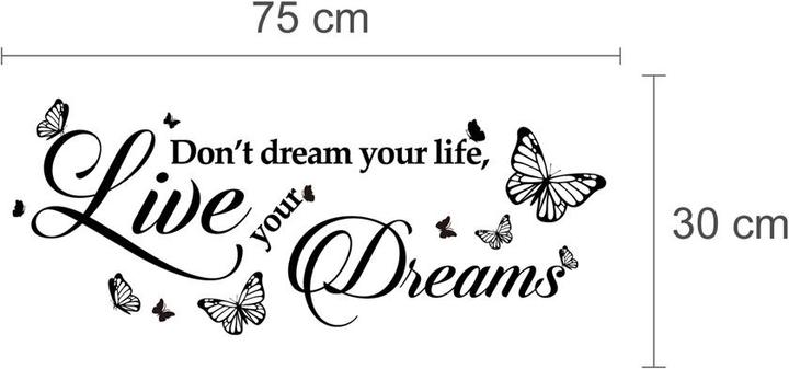 Produktbild Walplus Dream Quote (60 x 30 cm)