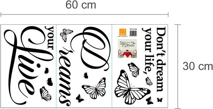 Produktbild Walplus Dream Quote (60 x 30 cm)