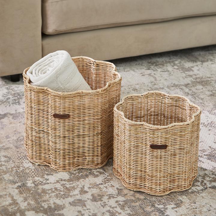 Produktbild Rivièra Maison Rustic Rattan Blossom Basket Set Of 2 pieces (2 x)