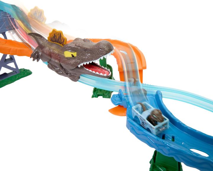 Image du produit Hot Wheels Hot Wheels-Coffret RacerVerse Jurassic World-avec dinosaure et piste