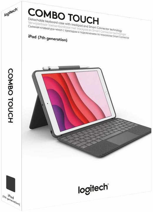 Actual product image Logitech Combo Touch (CH, iPad 2019 (7th gene), iPad 2020 (8. Gen), iPad 2021 (9th Gen))