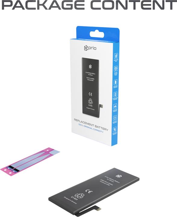 Image du produit prio Akku für iPhone 16 (Universal APN)