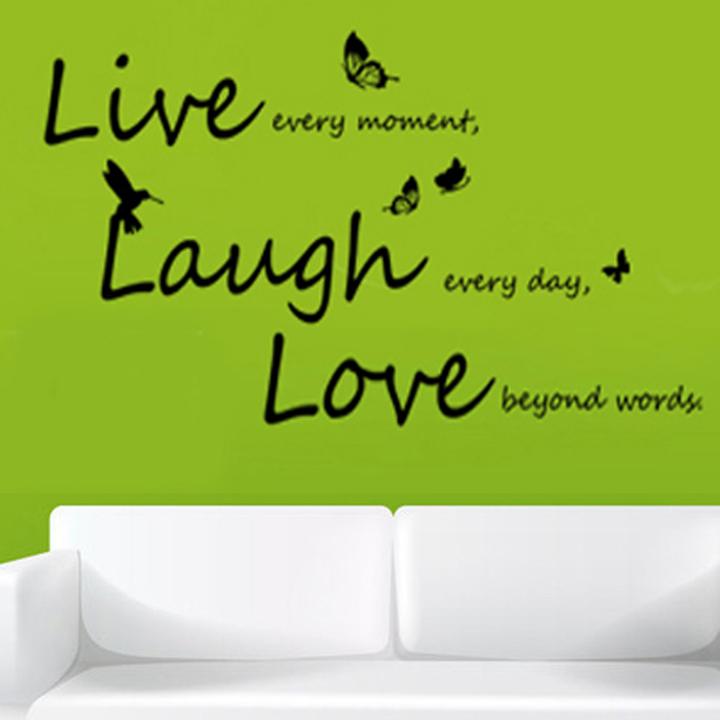Actual product image Walplus Vivid Live Laugh Love (90 x 30 cm)