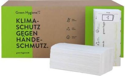 Huchtemeier Papier Papierhandtücher FRIEDA Zick-Zack-Falzung 2-lagig 4.000 Tücher (4000 x)