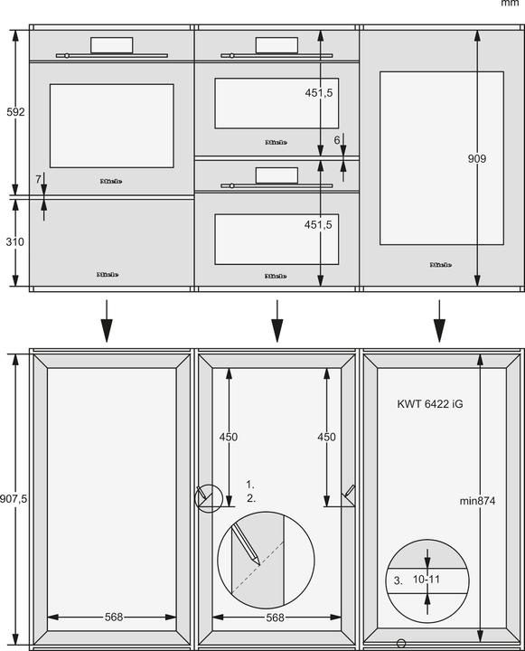 Nährwerte und Zutaten Miele KWT 6422 iG-1 sw EB