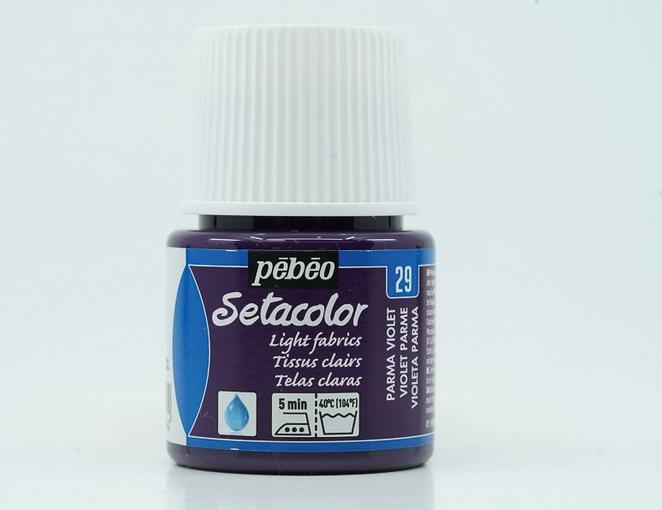 Actual product image Pebeo Setacolor Light Fabrics (Violet, 45 ml)