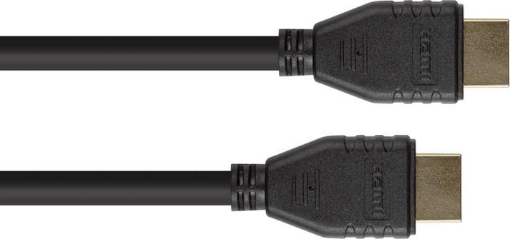 Actual product image Good Connections Ultra-High-Speed HDMI 2.1 cable, 8K UHD-2 / 4K UHD, gold-plated contacts, CU, black, 1m, Good Conn (1 m, HDMI)