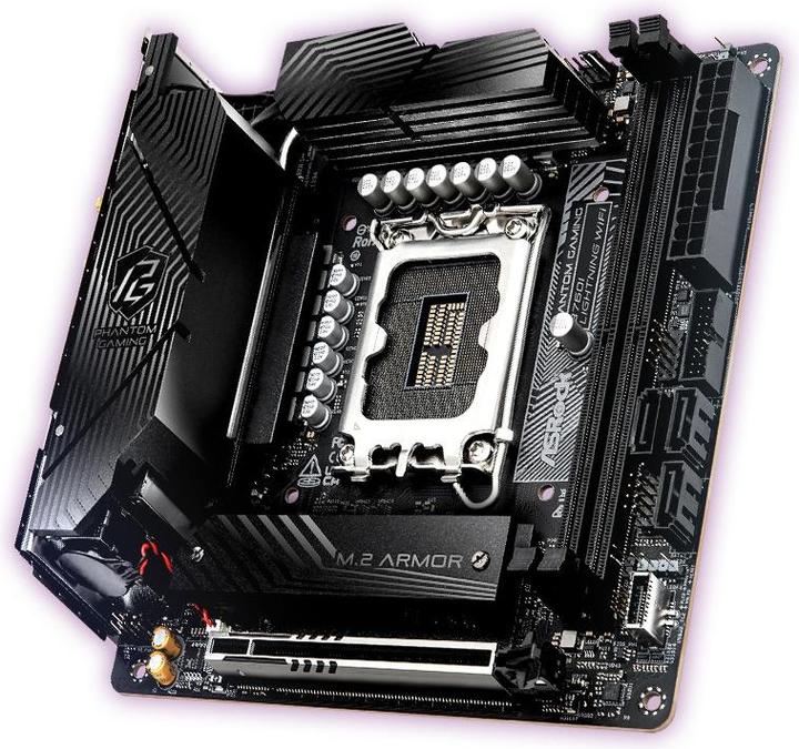 Immagine prodotto AsRock B760I Lightning WiFi 1700 mATX HDMI/DP DDR5 al dettaglio (LGA 1700, Intel B760, Mini-ITX)