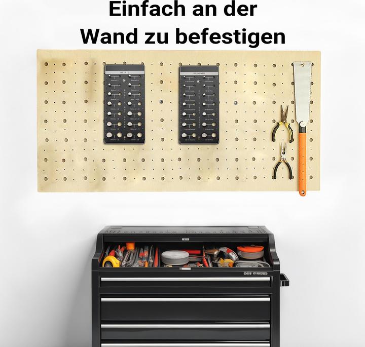 Produktbild Wiltec Gewindelehre Bolzen Muttern imperiale metrische 28 Gewindegrössen Schraube (28 cm)