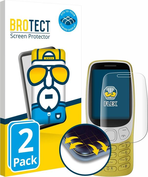 Actual product image BROTECT Full-Screen Protector (2 Piece, Nokia 3210)