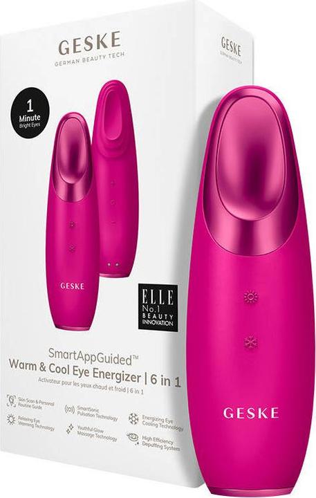 Immagine prodotto Konjac Sponge Masażer do oczu Cool & Warm 6w1 Geske z Aplikacją (magenta)