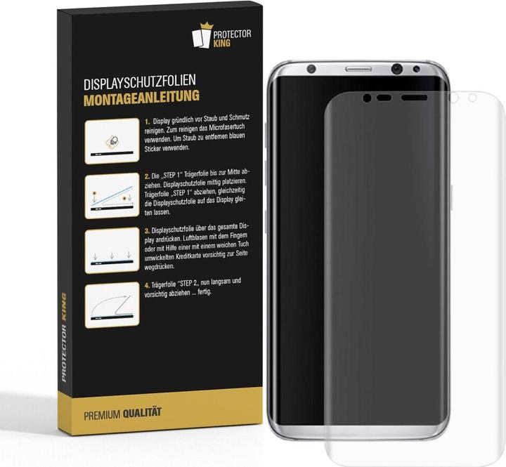 Produktbild Protectorking 1x Panzerfolie Anti-Shock Full Cover HD Klar (1 Stück, Samsung Galaxy S9+)