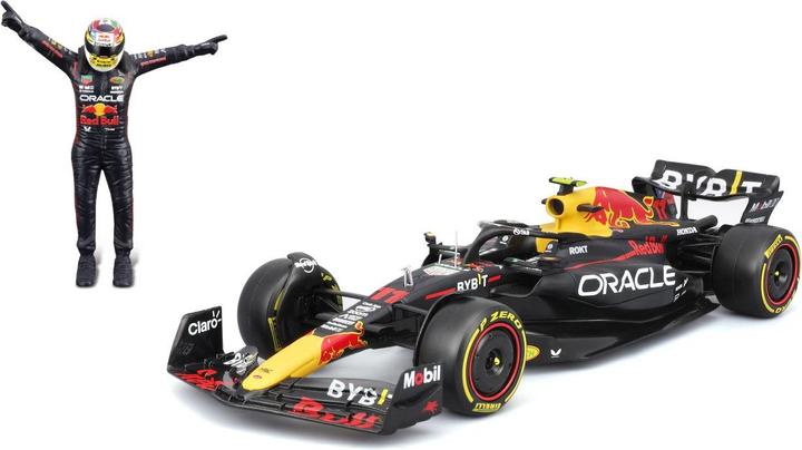 Produktbild Bburago Red Bull F1 RB19 mit Figur 1/24 Pérez