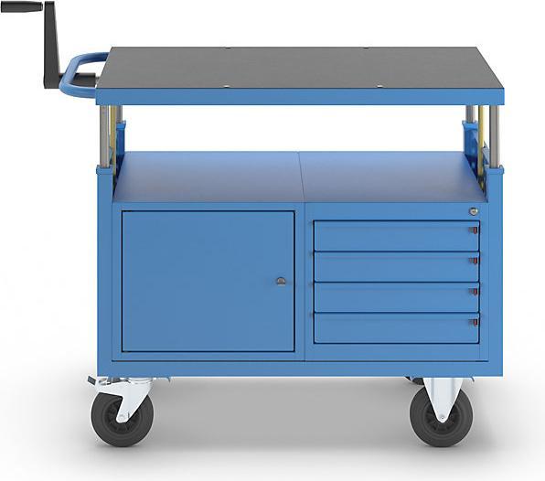 Produktbild eurokraft pro Montagewagen, höhenverstellbar (400 kg)