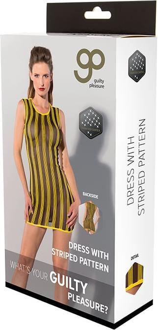 Produktbild Guilty Pleasure Gp Printed Datex Striped Dress Yellow (L)