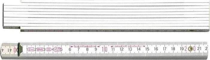 Immagine prodotto BMI righello pieghevole lunghezza 2 m larghezza 16 mm mm/cm EG III faggio bianco (2 m)