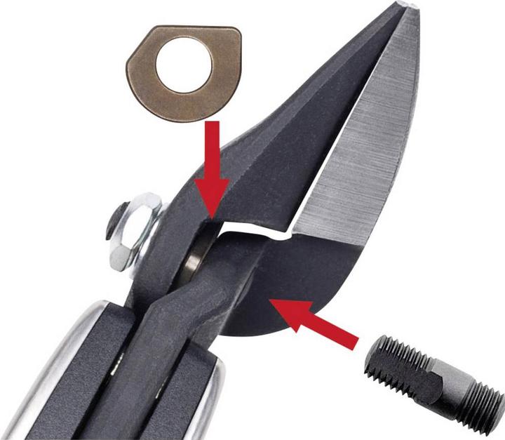 Productafbeelding Erdi Plaatschaar D39ASSL links knippen (230 mm)