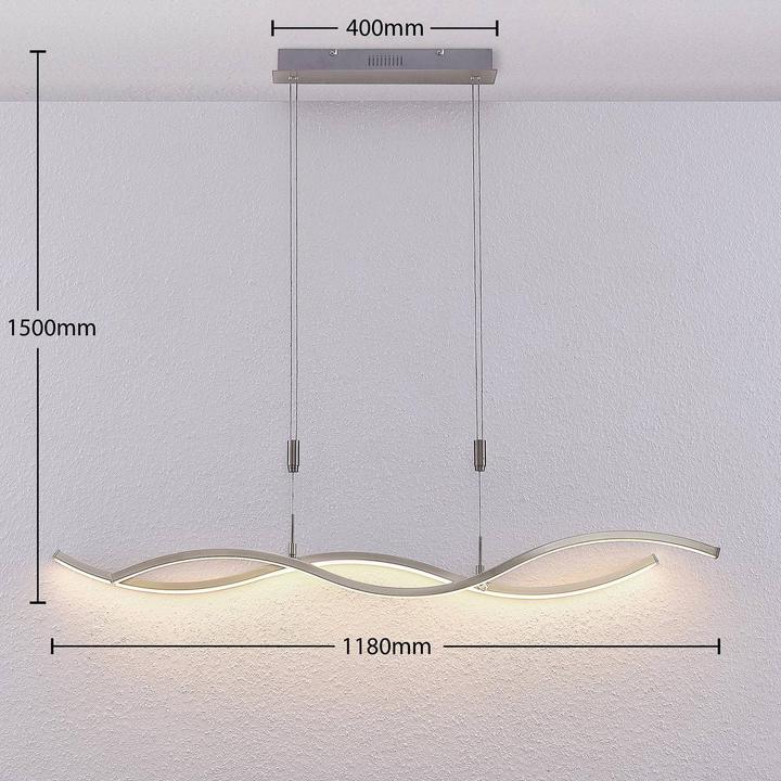 Image du produit Lucande Mairia LED Suspension Ø118 Alu (2200 lm)