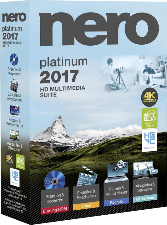 Produktbild Nero 2017 Platinum (1 User, unbegrenzt)