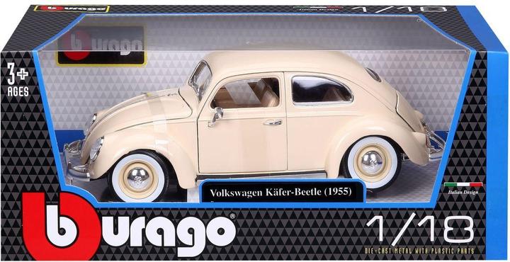Actual product image Bburago 18-12029 1:18 VOLKSWAGEN KAFERT-BEETLE BLUE (4)