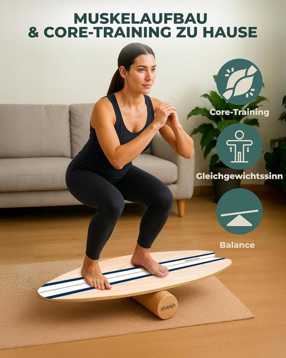 Actual product image Staash Balance Board Premium-Kit für Fitness & Training