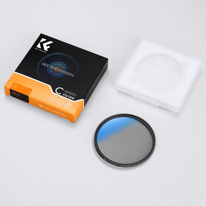 Actual product image K&F Concept 58MM Circular Polarizer Lens Filter Ultra-Slim 18 Multi-Layer Coatings (C Series) (58 mm, Polarizing filter)