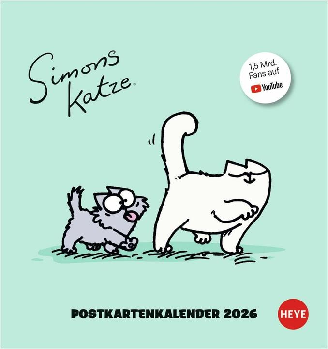 Produktbild Simons Katze Postkartenkalender 2026 (16 x 17 cm, Harter Einband, Deutsch)