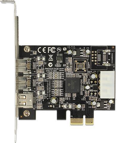 Image du produit Delock 89153, PCI-E x1 à 2x 1394B + 1x 1394A