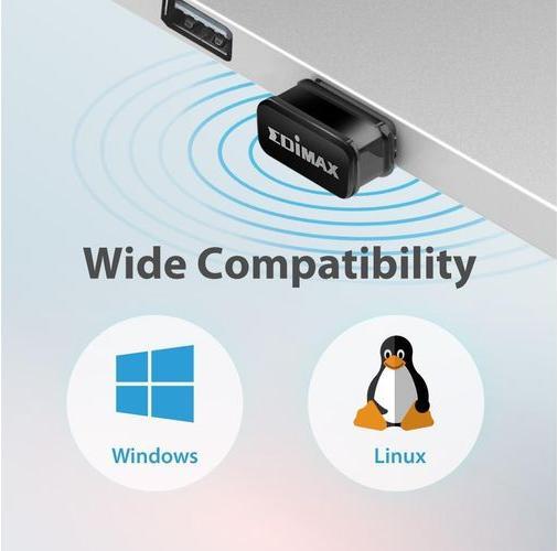 Image du produit edimax Adaptateur Wi-Fi AC600 5 Nano USB EW-7811ULC sans fil (USB)
