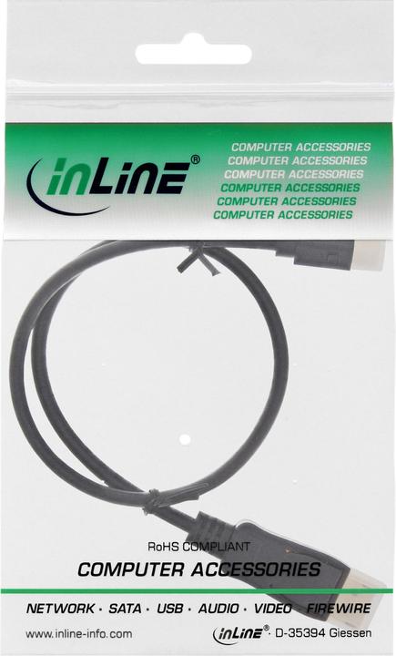 Immagine prodotto InLine DisplayPort — Mini DisplayPort (0.30 m, DisplayPort)
