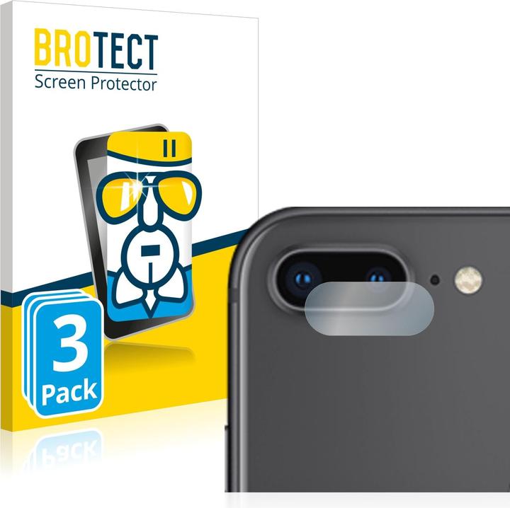 BROTECT AirGlass Panzerglasfolie (3 Stück, Apple iPhone 8 Plus)