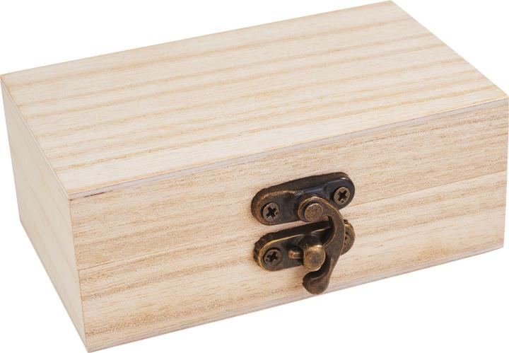 Actual product image VBS Wooden box, 8 pieces, raw wood, 10 x 3.8 x 5.9 cm