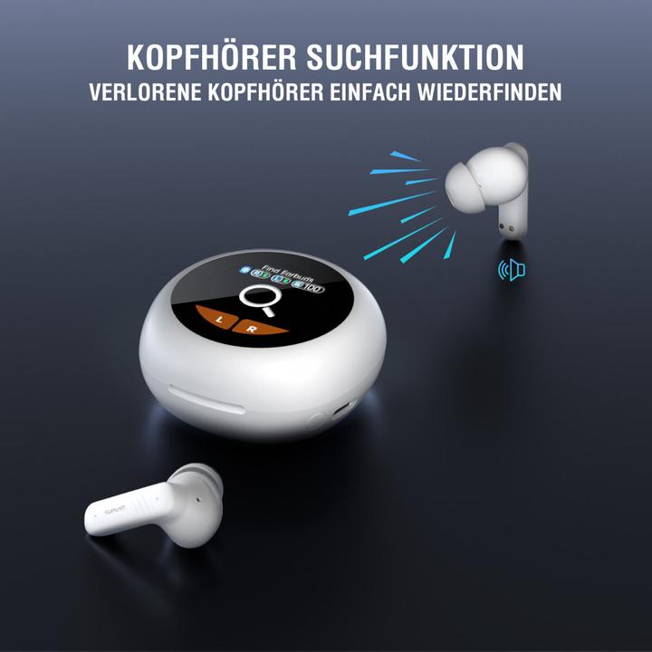 Actual product image 4smarts True Wireless In-Ear-Kopfhörer SkyBuds Screen Pro ANC (ANC, 5 h, Wireless)
