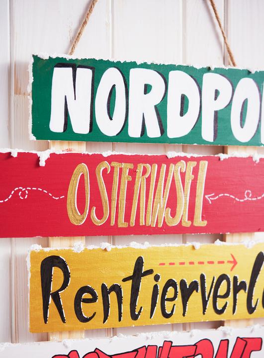 Produktbild VBS Wegweiser-Schild, Kiefernholz (32 x 40 cm)