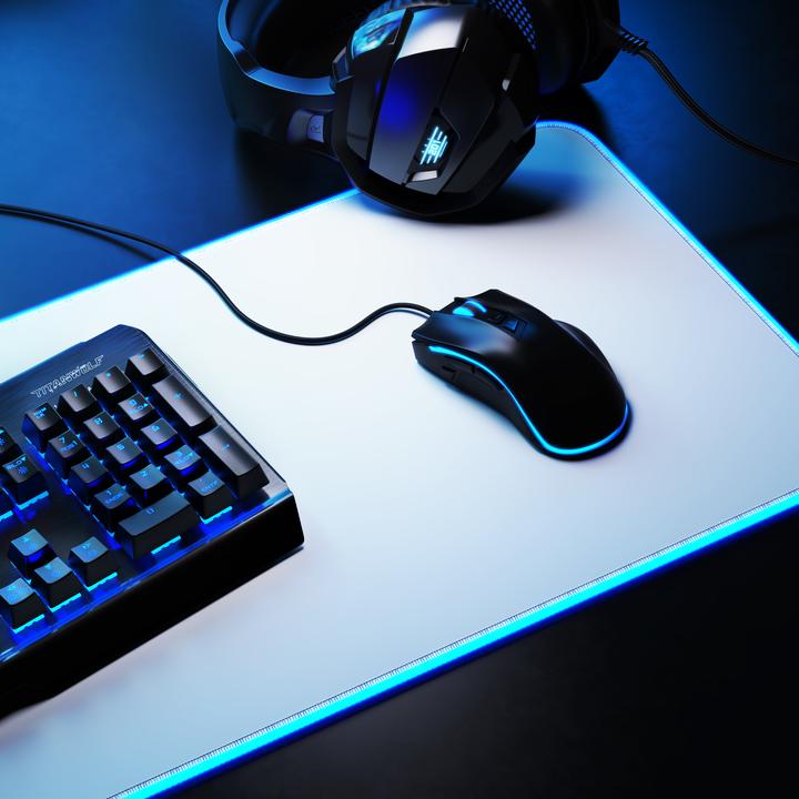 Image du produit Titanwolf Tapis de souris de jeu RGB, tapis de souris XL 800 x 300mm améliore la précision et la vitesse (XL)