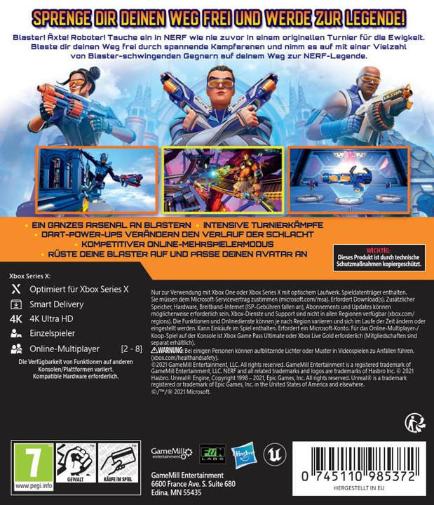 Produktbild GameMill Entertainment Nerf Legends (Xbox Series X, Xbox One X, DE)