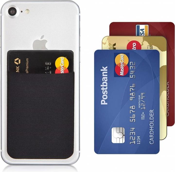 Actual product image Screenguard Card Holder Card holder self-adhesive for smartphones (Universal)