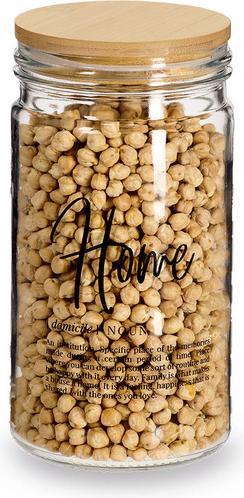Produktbild Zeller Present Vorratsglas "Home" m. Bambusdeckel, 1000 ml (1 l)