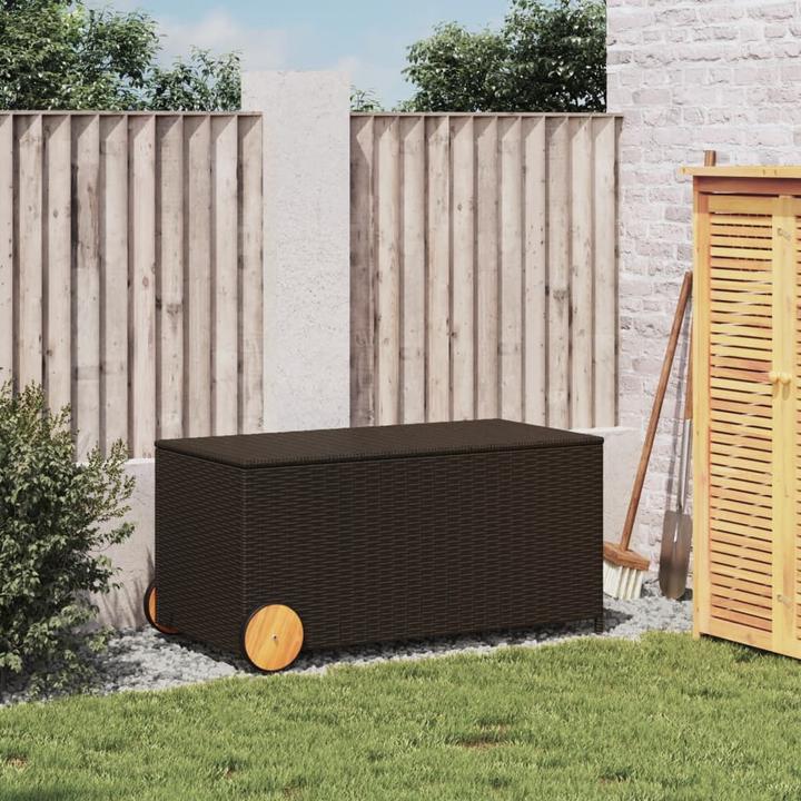 Immagine prodotto VidaXL Gartentruhe mit Rollen 190L
